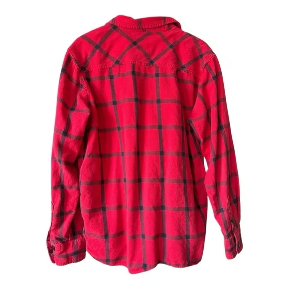 TOPO DESIGNS Field Shirt Plaid in Black/Red Size XL - Picture 4 of 7